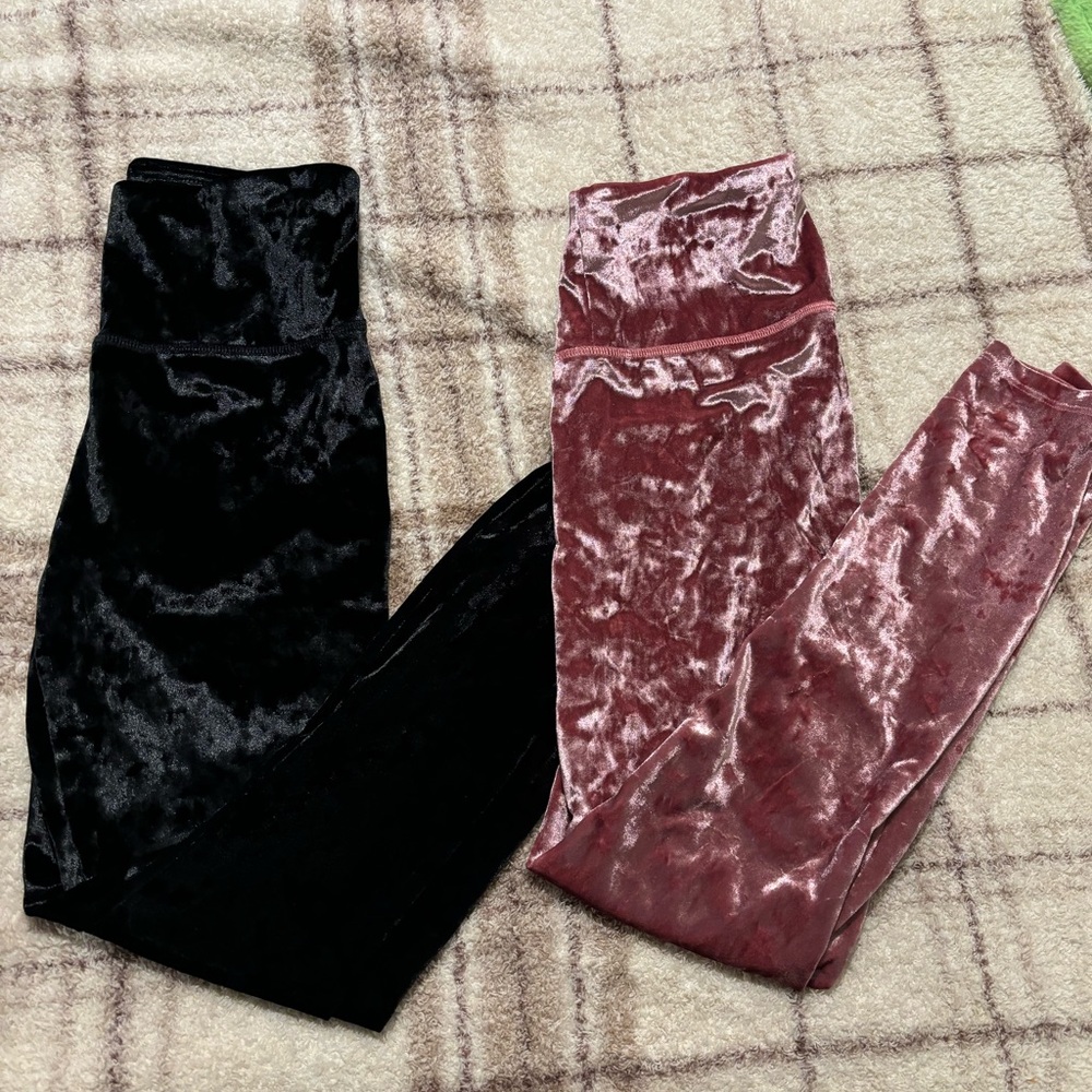 SOFT VELVET LEGGINGS -PETITE